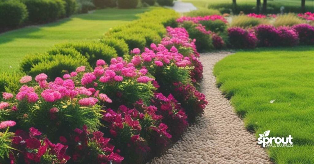 Image of a landscaped backyard